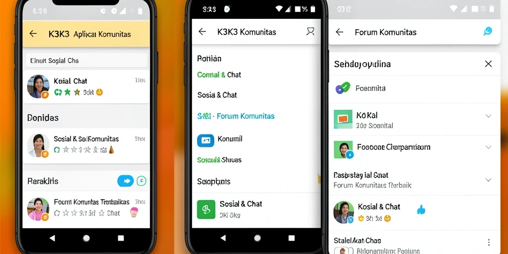 Tampilan antarmuka K3K3 dengan fungsi Forum Komunitas yang interaktif.