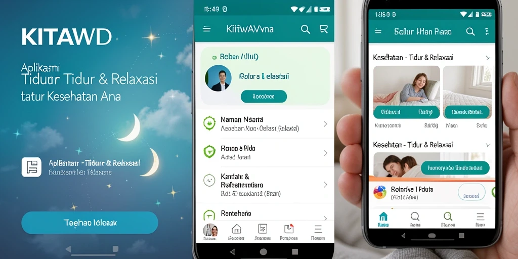 Antarmuka KITAWD yang menenangkan untuk tidur lebih berkualitas.