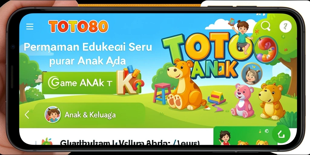 Antarmuka menarik dan interaktif TOTO80 untuk anak-anak.
